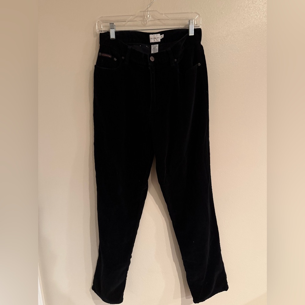‘Calvin Klein Jeans’ Womens Size 10 Black Denim Slim, Soft Cotton, 5 Pockets